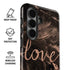 Love Rose Gold Black Galaxy S26 Impact Case