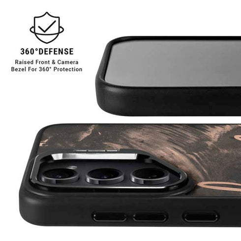 Love Rose Gold Black Galaxy S26 Kickstand Case