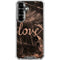 Love Rose Gold Black Galaxy S26 Plus Clear Case