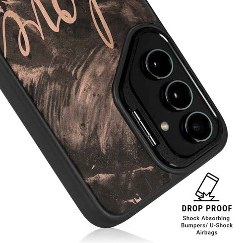 Love Rose Gold Black Galaxy S26 Plus Kickstand Case