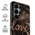 Love Rose Gold Black Galaxy S26 Ultra Impact Case