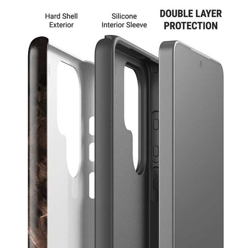 Love Rose Gold Black Galaxy S26 Ultra Impact Case