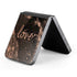 Love Rose Gold Black Galaxy Z Flip6 Skin
