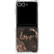 Love Rose Gold Black Galaxy Z Flip7 Clear Case