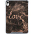 Love Rose Gold Black iPad 11th Gen (2025) Clear Case