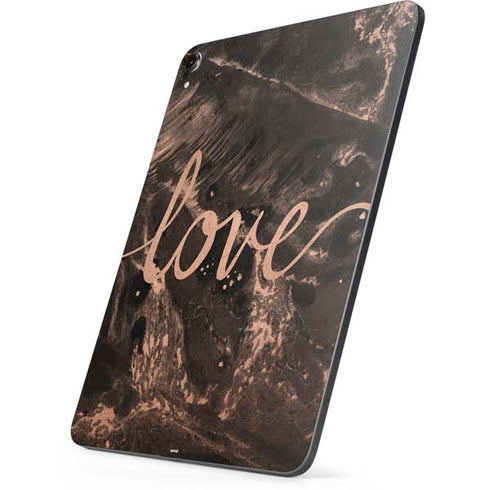 Love Rose Gold Black Apple iPad Pro Skin