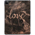 Love Rose Gold Black iPad Pro 11in (2024) Clear Case