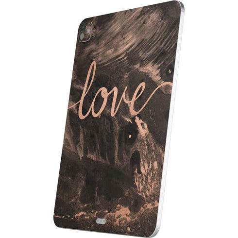 Love Rose Gold Black iPad Pro 13in M4 (2024) Skin