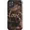 Love Rose Gold Black iPhone Cases