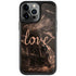 Love Rose Gold Black iPhone Cases