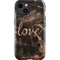 Love Rose Gold Black iPhone 15 Impact Case