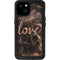 Love Rose Gold Black iPhone 15 Plus Waterproof Case