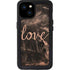 Love Rose Gold Black iPhone 15 Plus Waterproof Case