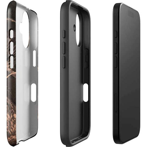 Love Rose Gold Black iPhone 16 Plus Impact Case