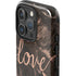 Love Rose Gold Black iPhone 16 Pro Impact Case