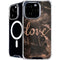 Love Rose Gold Black iPhone 16 Pro MagSafe Case