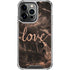 Love Rose Gold Black iPhone 16 Pro Max Clear Case