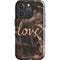 Love Rose Gold Black iPhone 16 Pro Max Impact Case