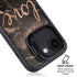 Love Rose Gold Black iPhone 16e Kickstand Case