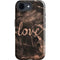 Love Rose Gold Black iPhone 16e Impact Case