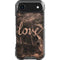 Love Rose Gold Black iPhone 17 Air Clear Case