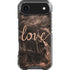 Love Rose Gold Black iPhone 17 Air Clear Case
