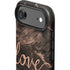 Love Rose Gold Black iPhone 17 Air Impact Case