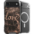 Love Rose Gold Black iPhone 17 Air MagSafe Case