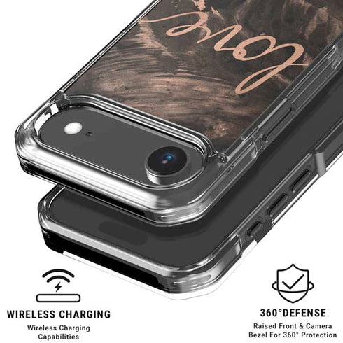 Love Rose Gold Black iPhone 17 Air MagSafe Case