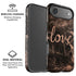 Love Rose Gold Black iPhone 17 Air Magsafe Impact Case
