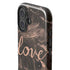 Love Rose Gold Black iPhone 17 Impact Case