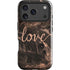 Love Rose Gold Black iPhone 17 Pro Impact Case