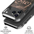 Love Rose Gold Black iPhone 17 Pro Max Clear Case
