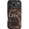 Love Rose Gold Black iPhone 17 Pro Max Impact Case