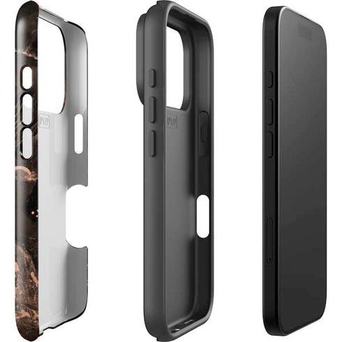 Love Rose Gold Black iPhone 17 Pro Max Impact Case
