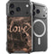 Love Rose Gold Black iPhone 17 Pro Max MagSafe Case