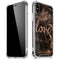 Love Rose Gold Black iPhone X/XS Clear Case