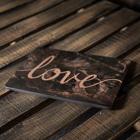 Love Rose Gold Black Apple MacBook Air Skin