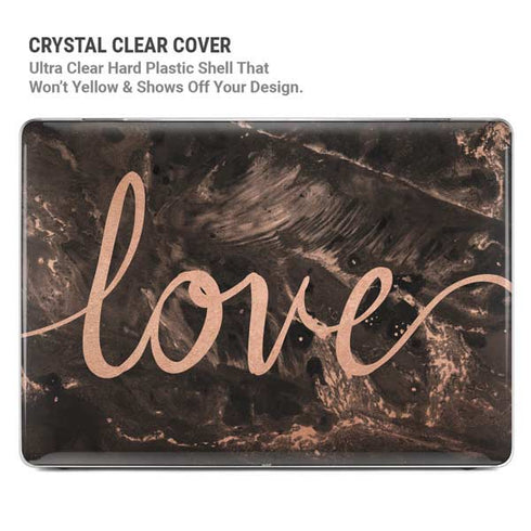 Love Rose Gold Black MacBook Pro 14in (2021-24) Case plus Skin