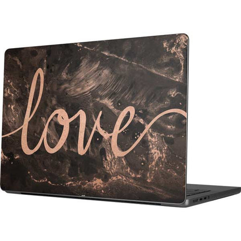 Love Rose Gold Black Apple MacBook Pro 14-inch Skin
