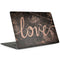 Love Rose Gold Black MacBook Skins