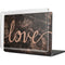 Love Rose Gold Black MacBook Cases