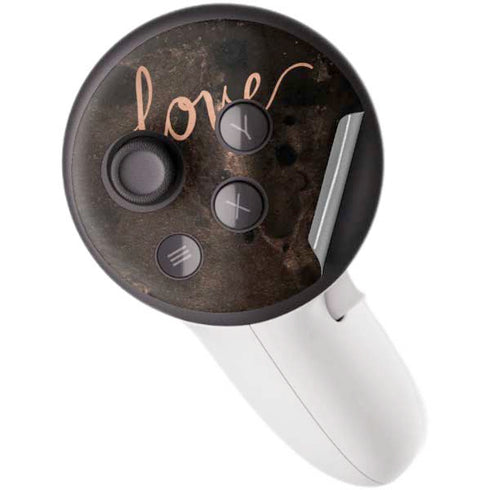 Love Rose Gold Black Meta Quest 3S Skin