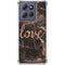 Love Rose Gold Black Moto G 5G (2025) Clear Case