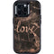 Love Rose Gold Black Otterbox Defender iPhone Skin
