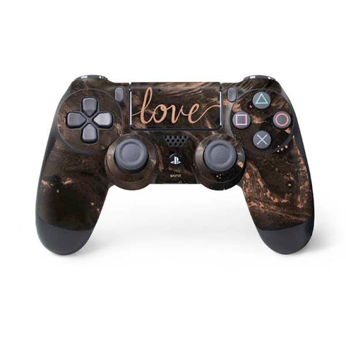 Love Rose Gold Black PlayStation PS4 Skins