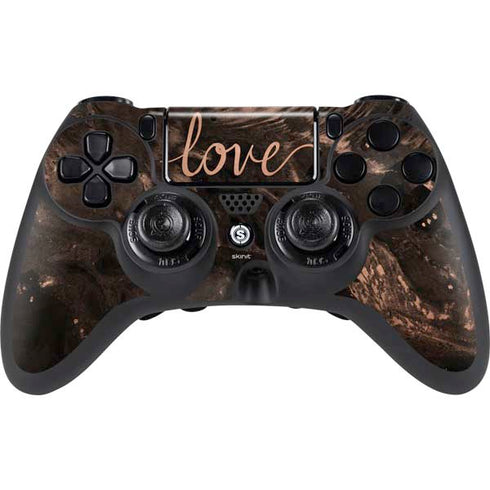 Love Rose Gold Black PlayStation PS4 Skins