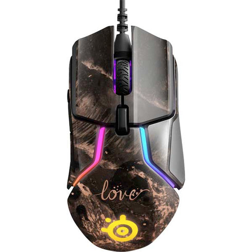 Love Rose Gold Black SteelSeries Rival 600 Gaming Mouse Skin