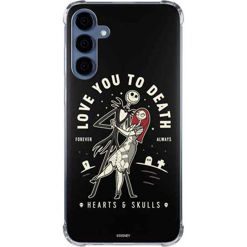 Disney The Nightmare Before Christmas Love You To Death Galaxy A55 5G Clear Case