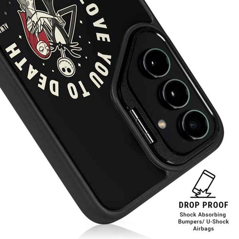 Disney The Nightmare Before Christmas Love You To Death Galaxy S24 Ultra Kickstand Case
